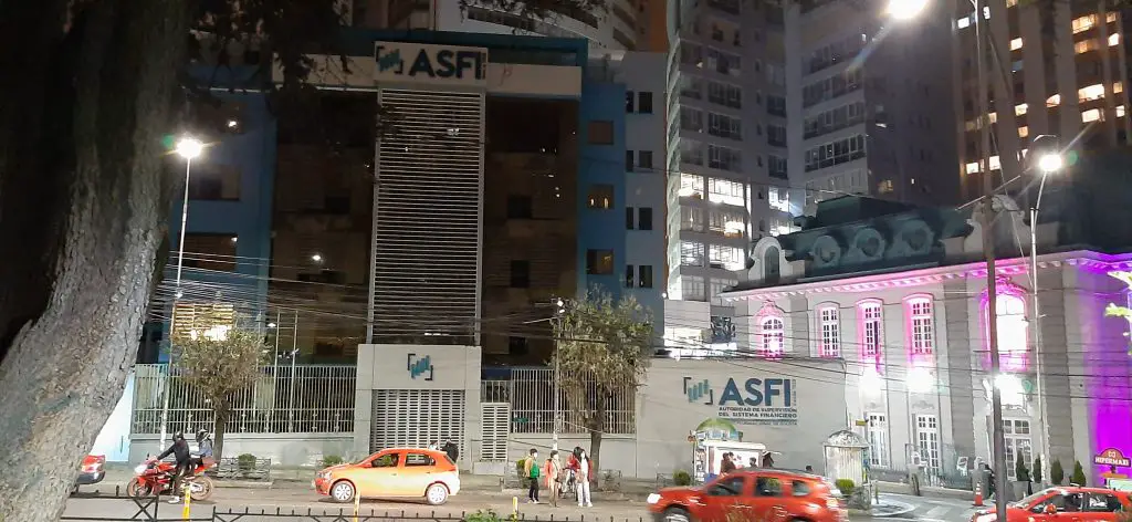 Main office of ASFI bank regulator entity for La Paz Bolivia located in Sopocachi neighborhood