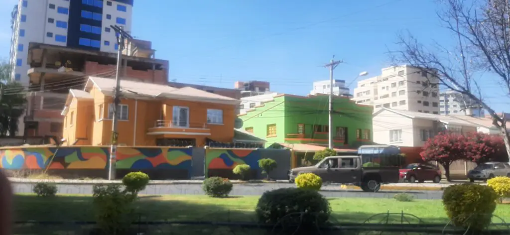 Upper class people's houses and apartments, in Cochabamba city, Bolivia