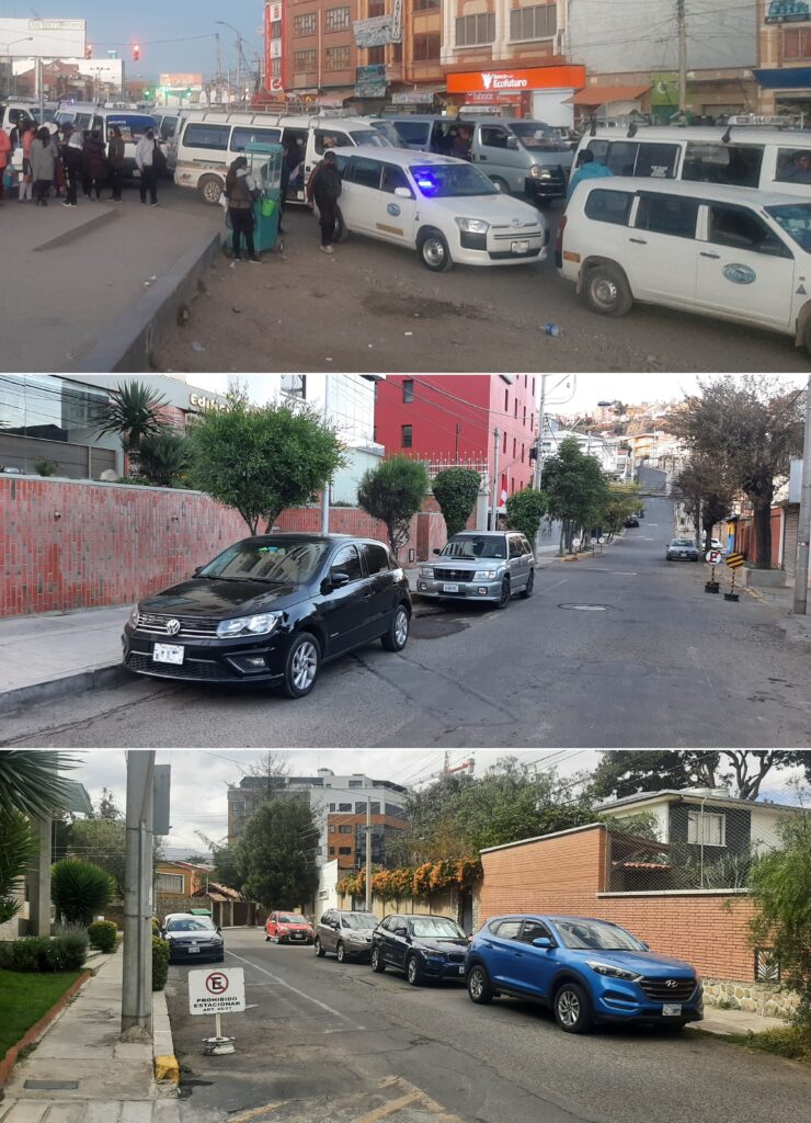 Ejemplos de vehiculos de personas de ingresos bajos medios y altos en Bolivia