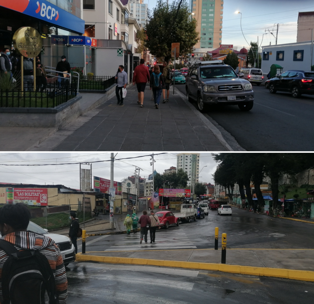 Estatura de extranjeros frente a bolivianos comunes en las calles de Bolivia