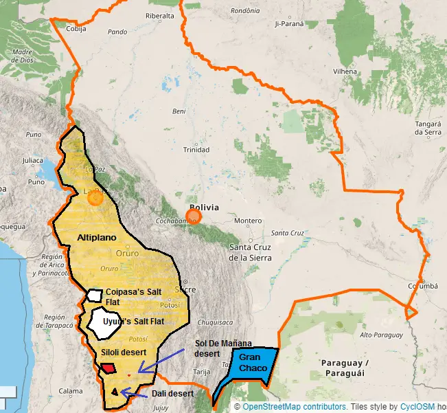 Los 5 desiertos mas importantes de Bolivia