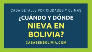 Lee más sobre el artículo ¿Nieva en Bolivia? Todos los Eventos, Números y Detalles