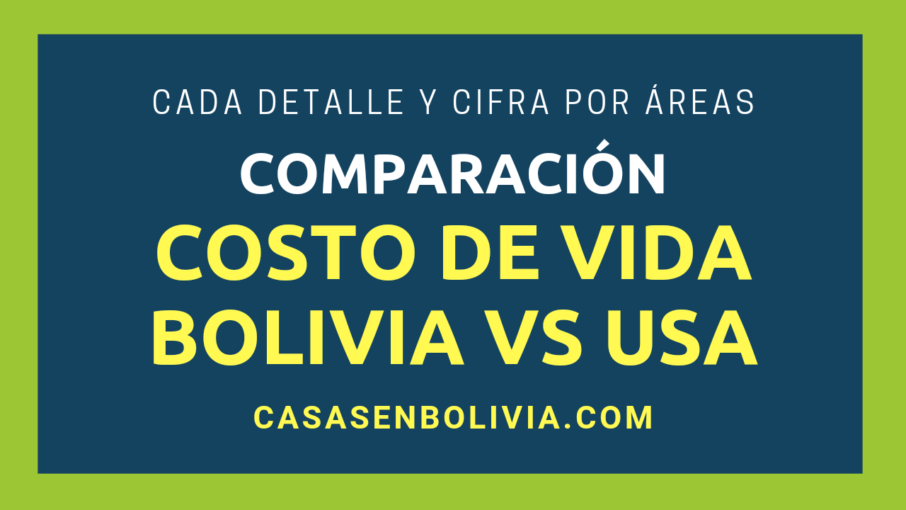 Lee más sobre el artículo Costo de Vida en Bolivia vs USA, Todos los Números y Detalles