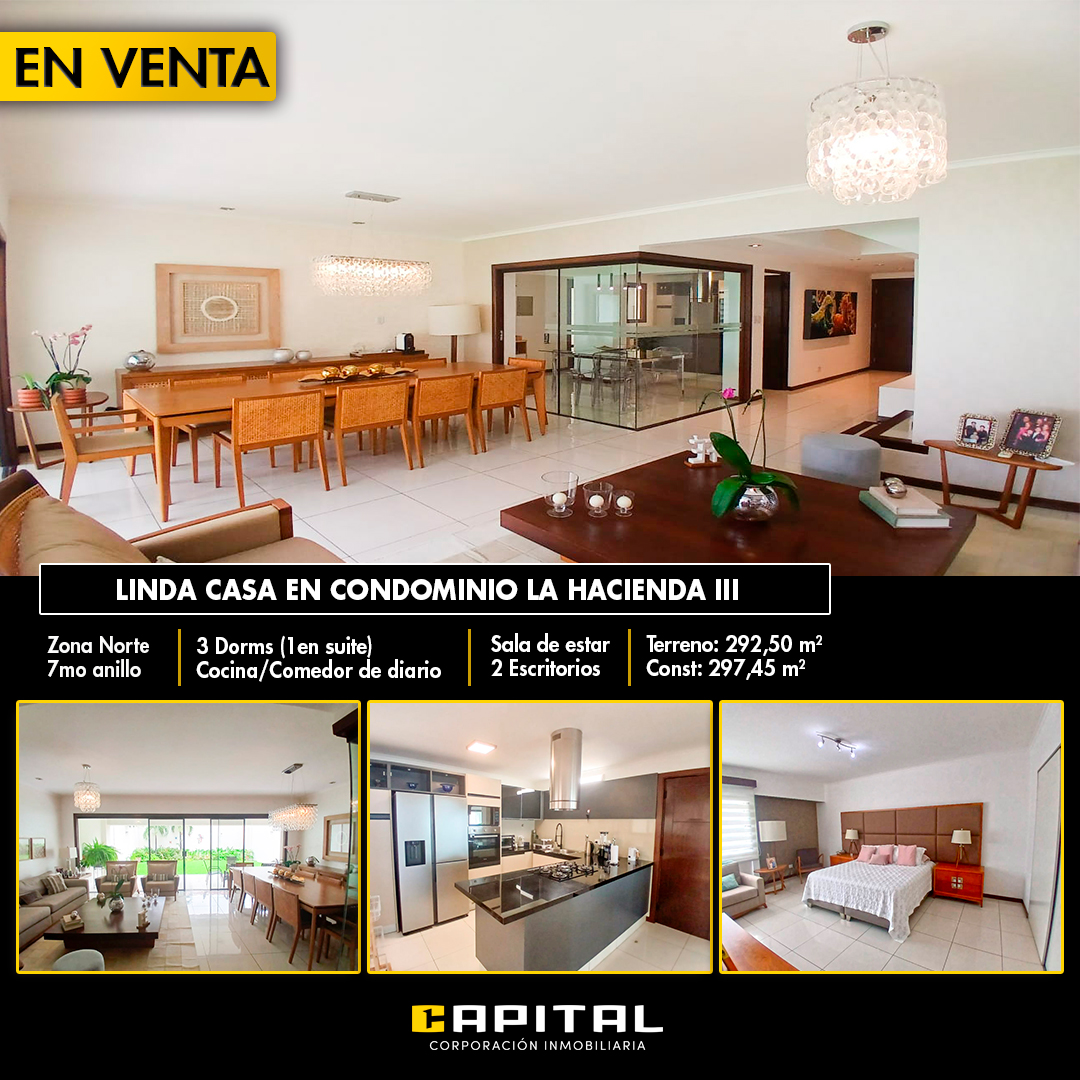 1 casa venta condominioLaHacienda3 santacruz bolivia 3 suites