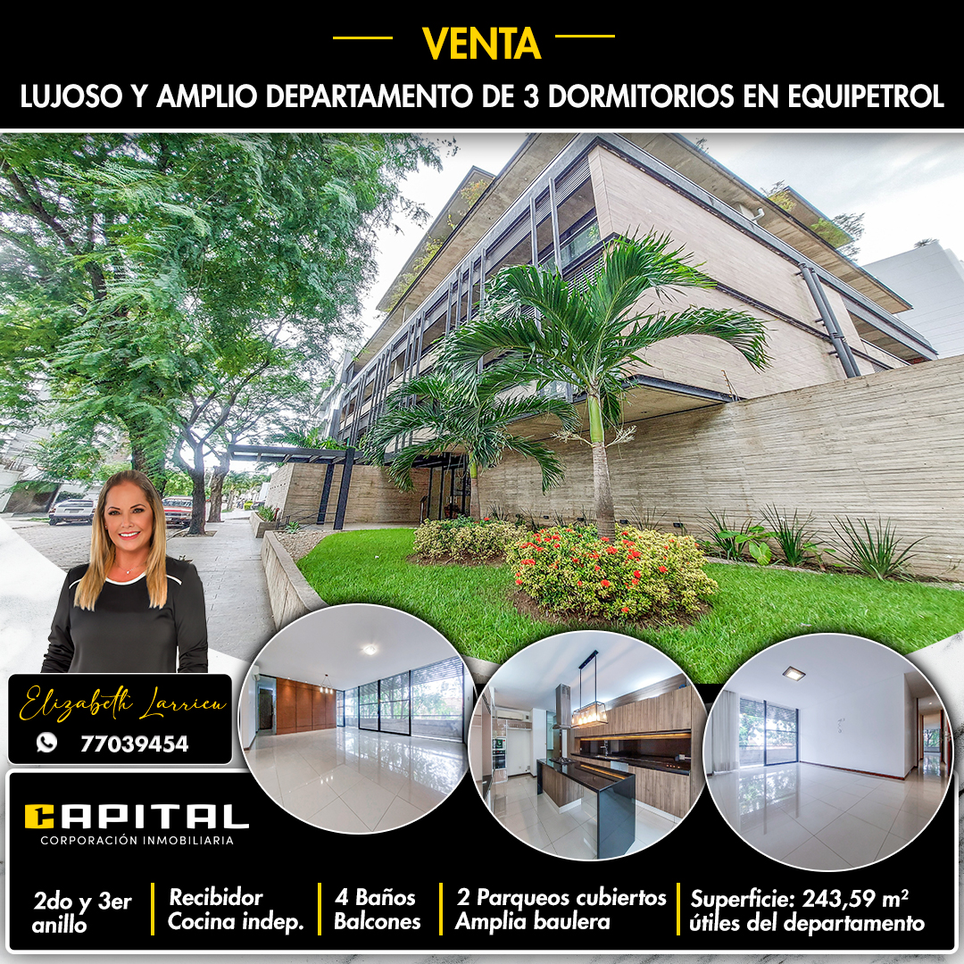 departamento en venta de 3dormitorios en zona norte barrio equipetrol santa cruz bolivia capital corporacion inmobiliaria (1)