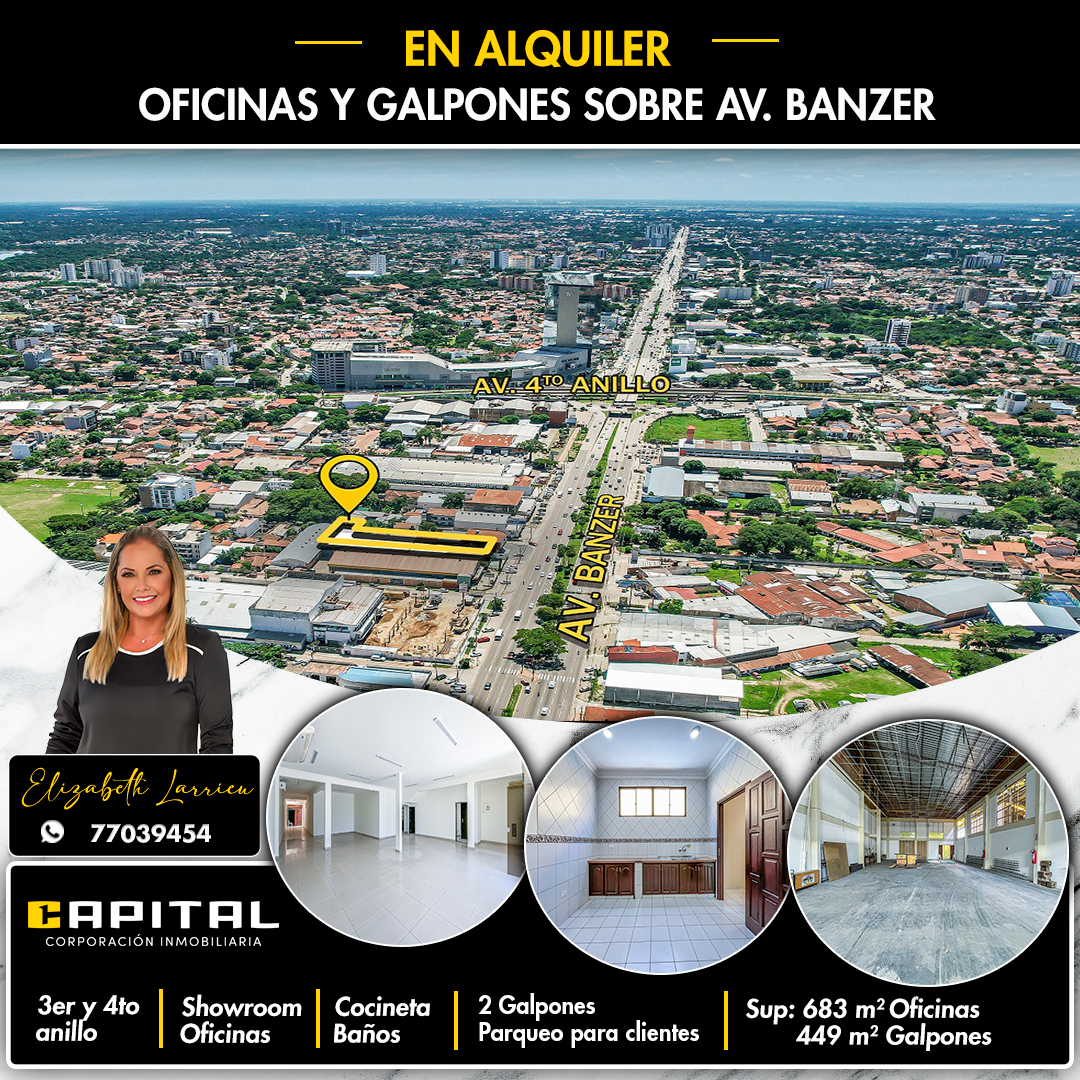 galpones y oficinas en alquiler zona norte sobre avenida banzer 3er y 4yo anillo santa cruz bolivia Capitalcorp (1)