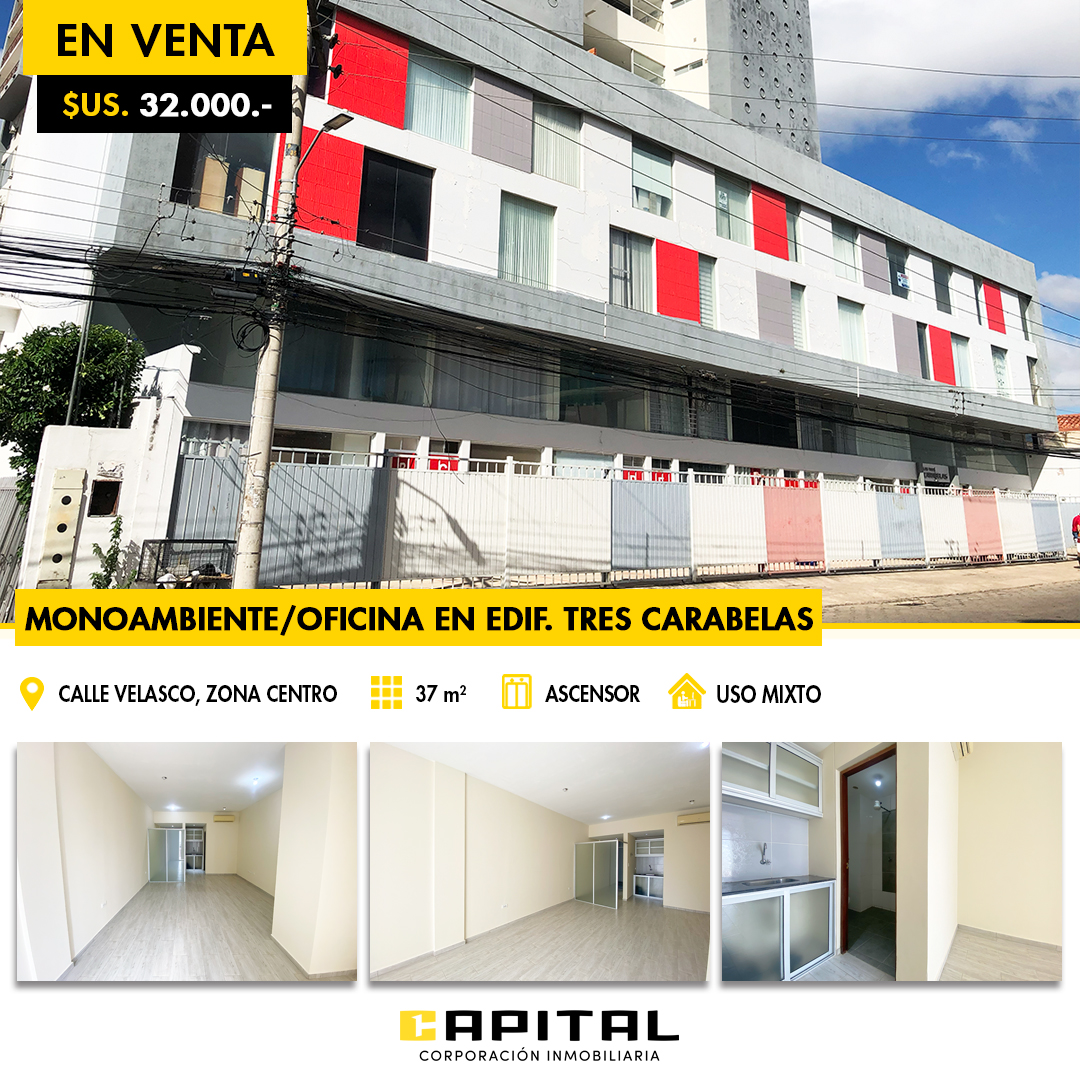 Monoambiente oficina en venta en Tres Carabellas 2
