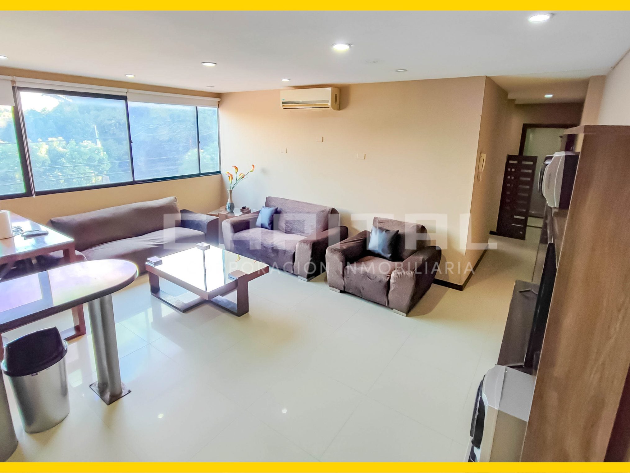 3 DEPARTAMENTO ZONA NORTE SANTA CRUZ AVENIDA BANZER ALQUILER AMOBLADO INMOBILIARIA