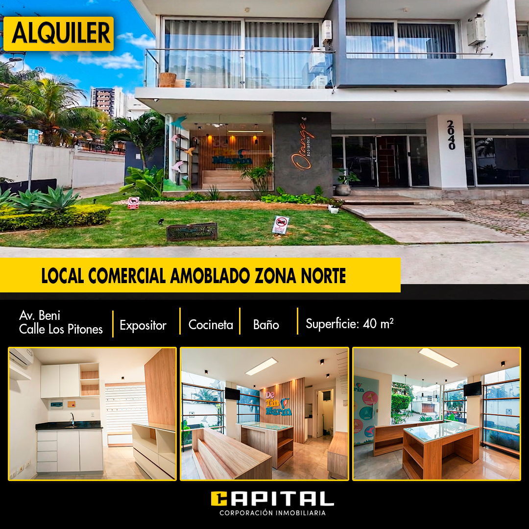 LOCAL COMERCIAL EN ALQUILER ZONA AVENIDA BENI