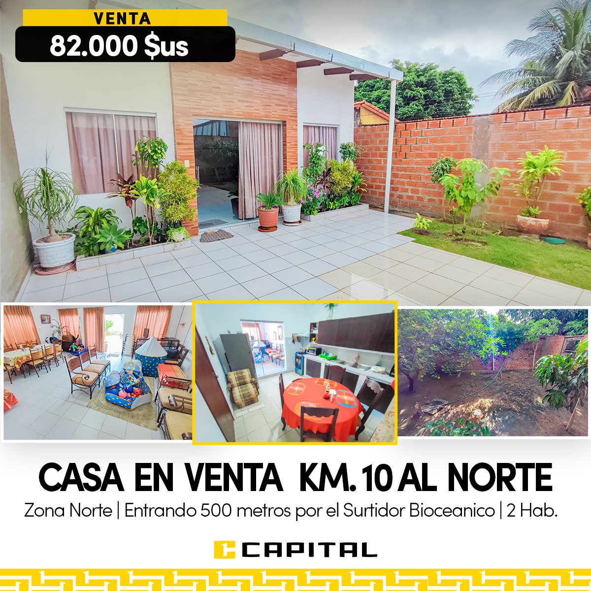 CASA EN VENTA – ZONA NORTE Km.10