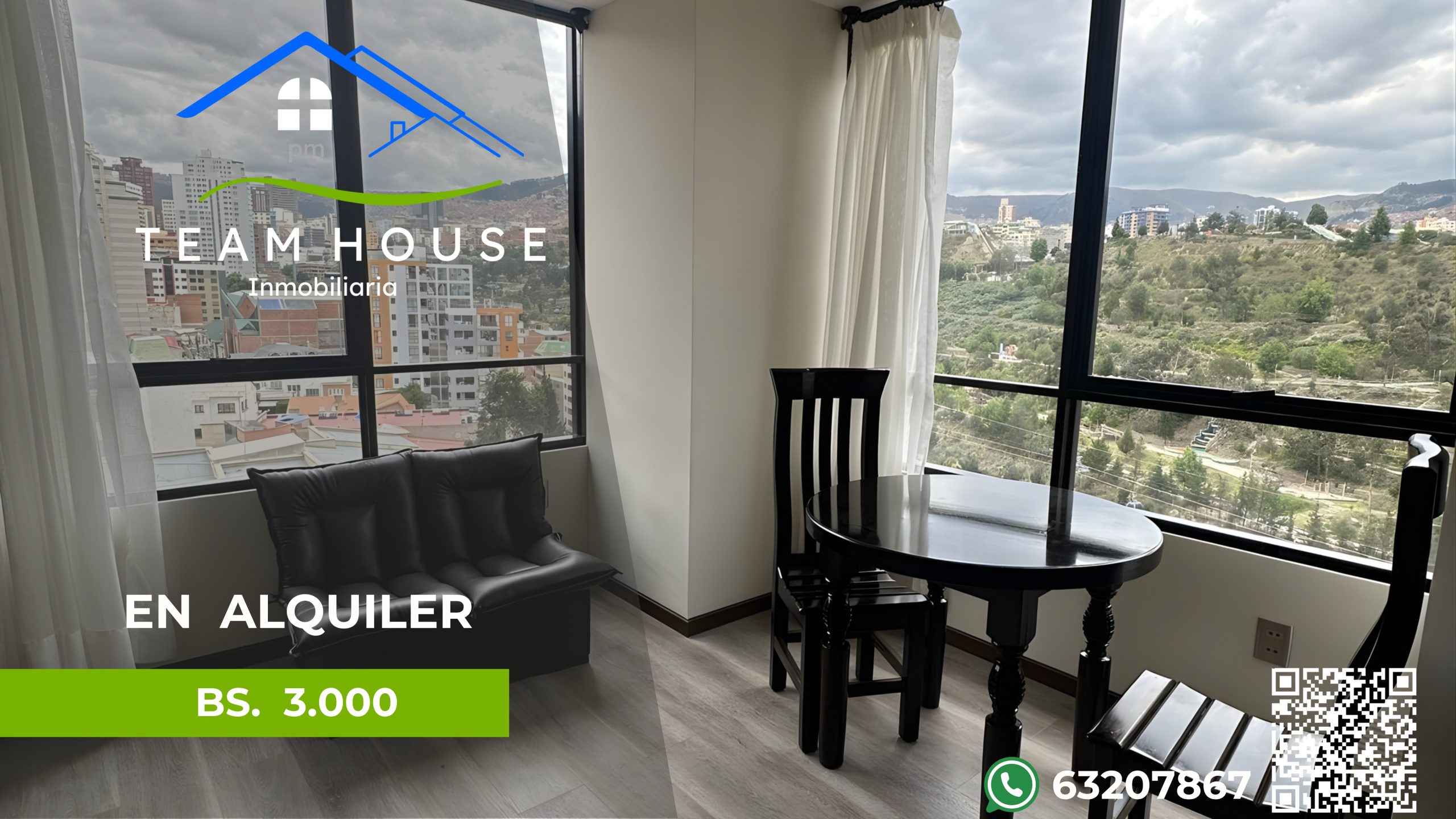 ‼SOPOCACHI‼, hermoso garzonier semiamoblado a estrenar en alquiler