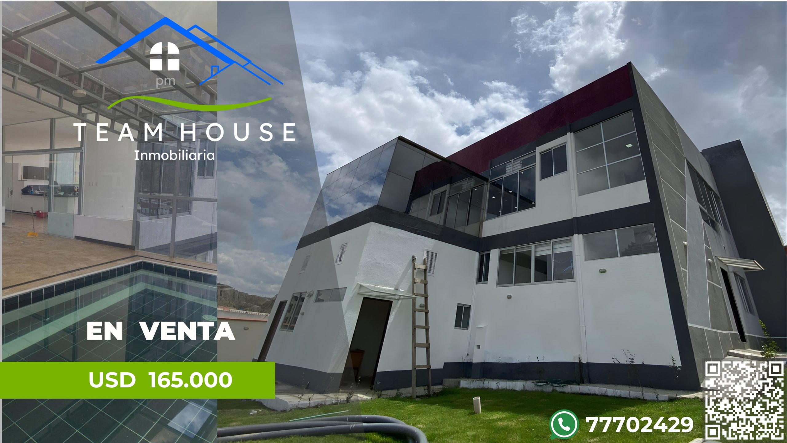 ‼ACHUMANI‼, bella casa con piscina en venta