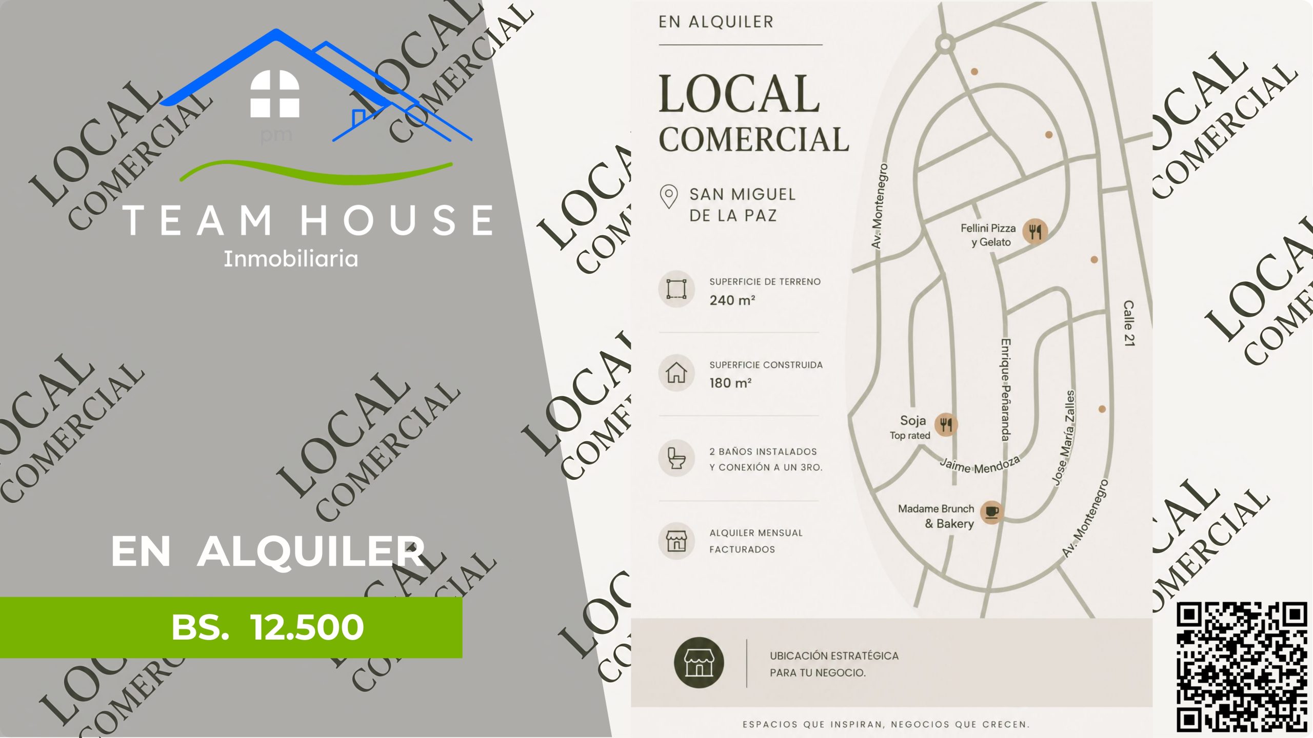 📌 SAN MIGUEL, local comercial en alquiler