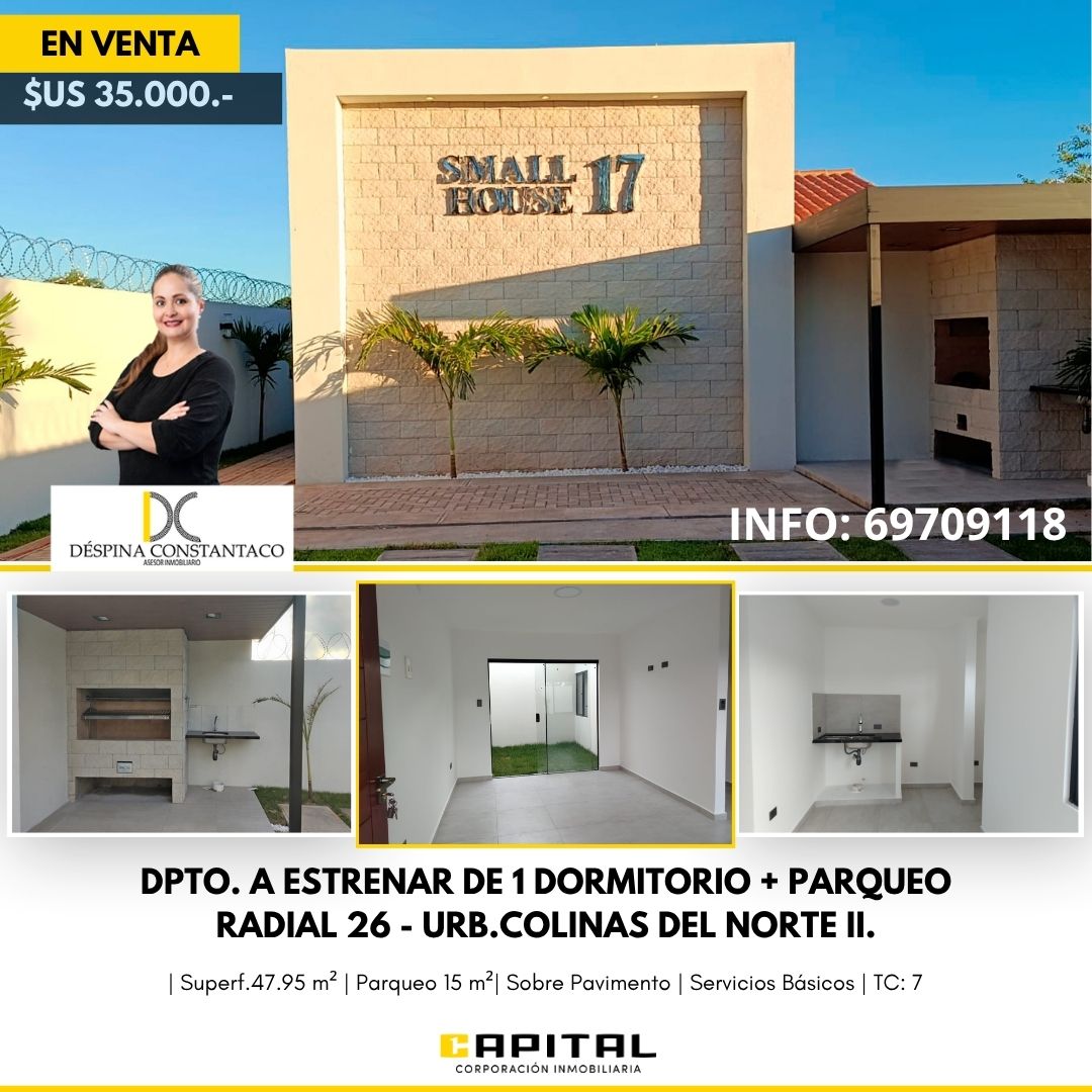 Small house/Dpto. compacto tipo casa patio
