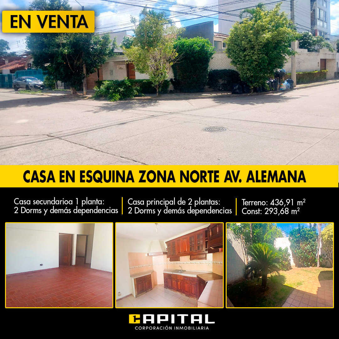¡LA REBAJAMOS! CASA EN VENTA A PRECIO DE TERRENO – ZONA NORTE / AV. ALEMANIA