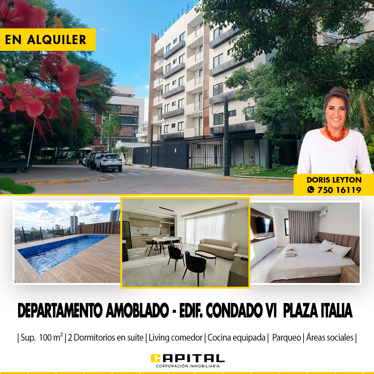 EN EQUIPETROL ALQUILO DEPARTAMENTO AMOBLADO DE LUJO