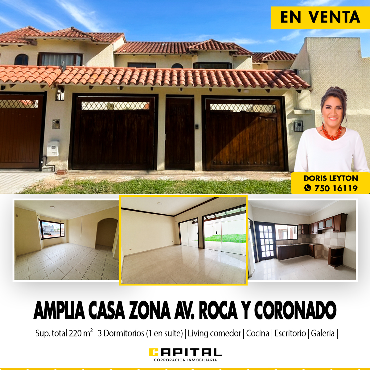 CASA EN VENTA – ZONA AV. ROCA Y CORONADO