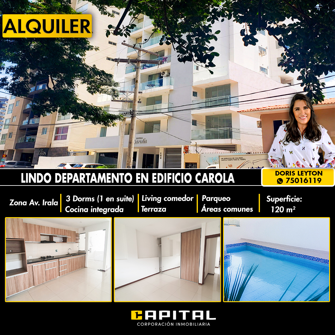 EDIFICIO CAROLA – DEPARTAMENTO DE 3 DORMITORIOS EN ALQUILER