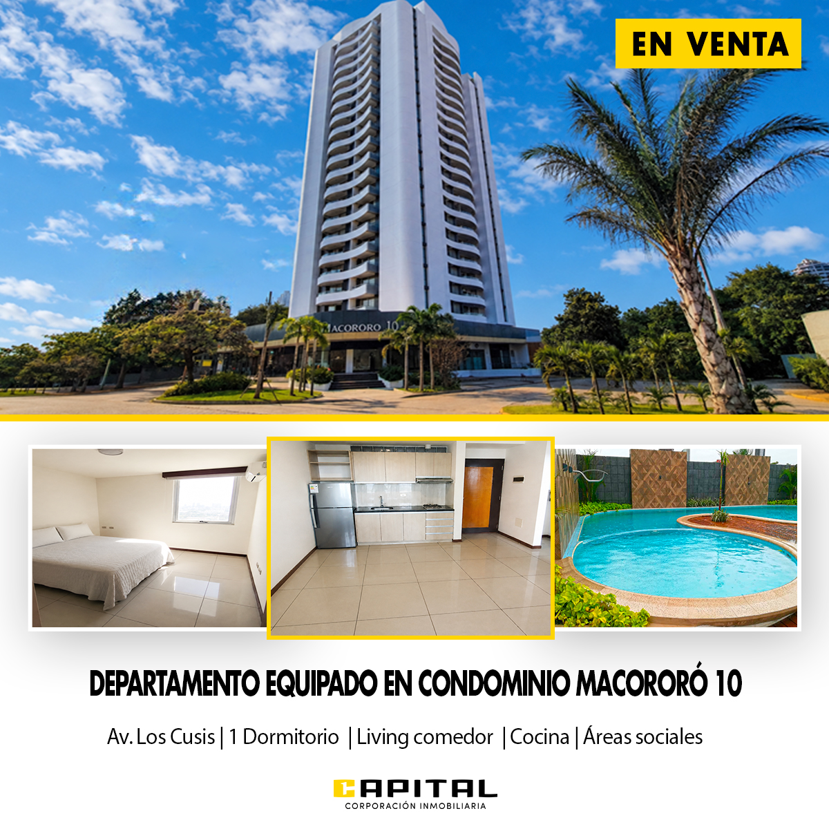 DEPARTAMENTO DE 1 DORMITORIO EN VENTA EDIFICIO MACORORO 10