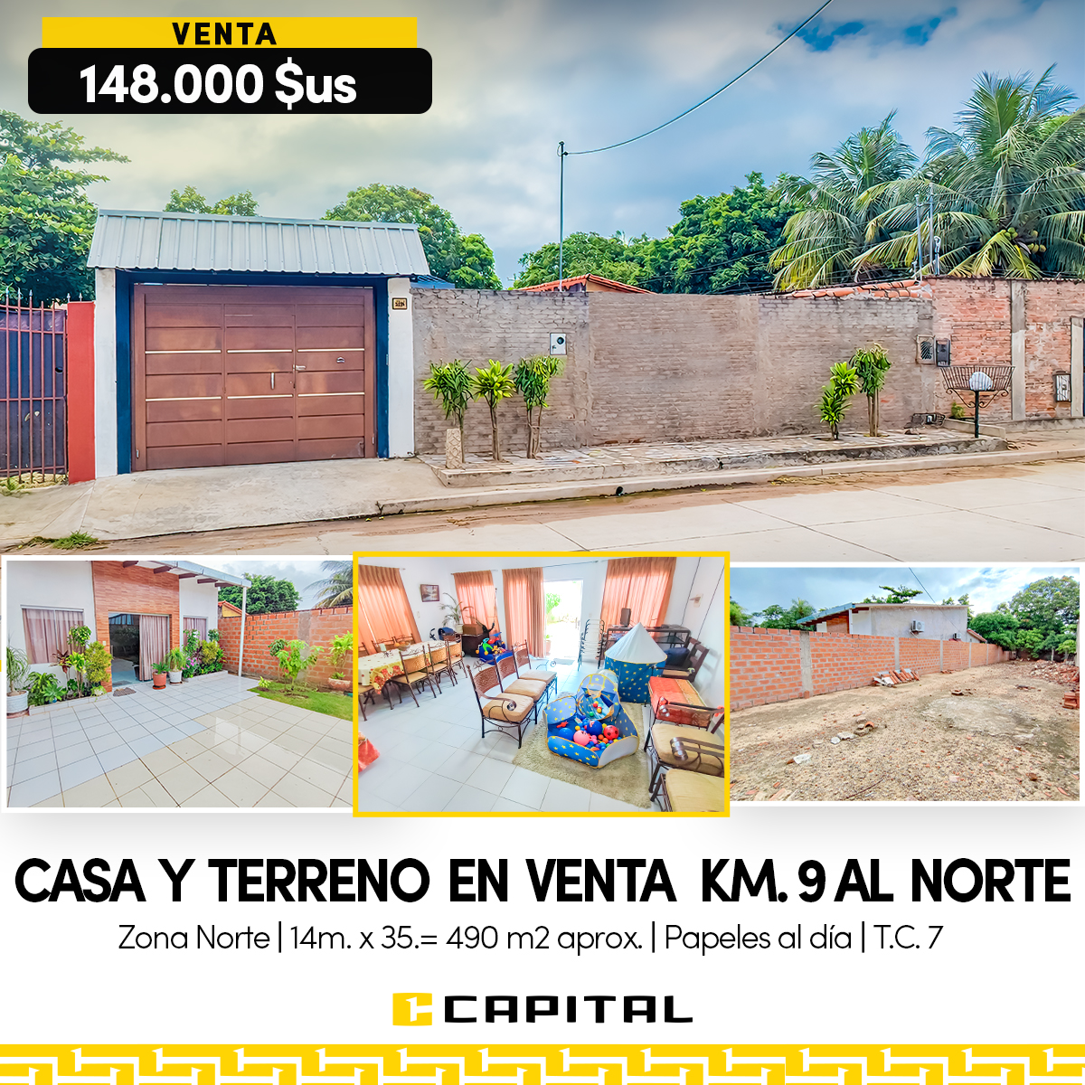 OPORTUNIDAD ÚNICA EN ZONA NORTE! *CASA + TERRENO EN UN SOLO INMUEBLE