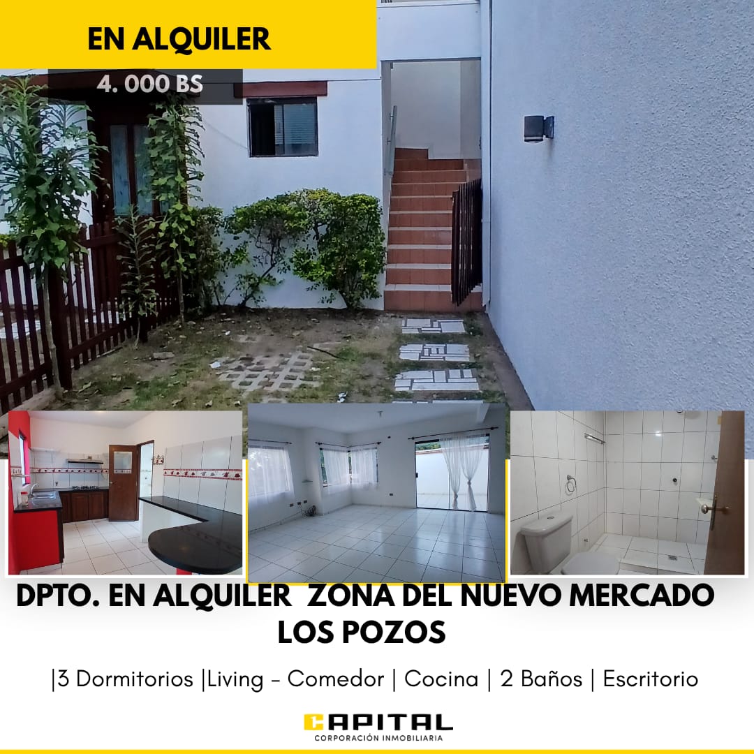 AMPLIO DEPARTAMENTO EN ALQUILER