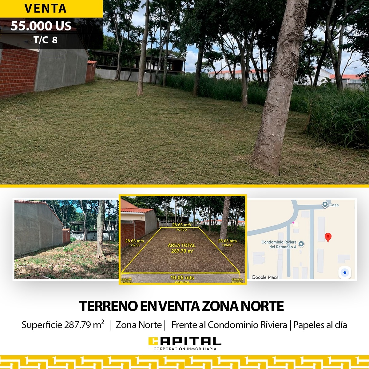 TERRENO IDEAL PARA INVERSION EN ZONA NORTE