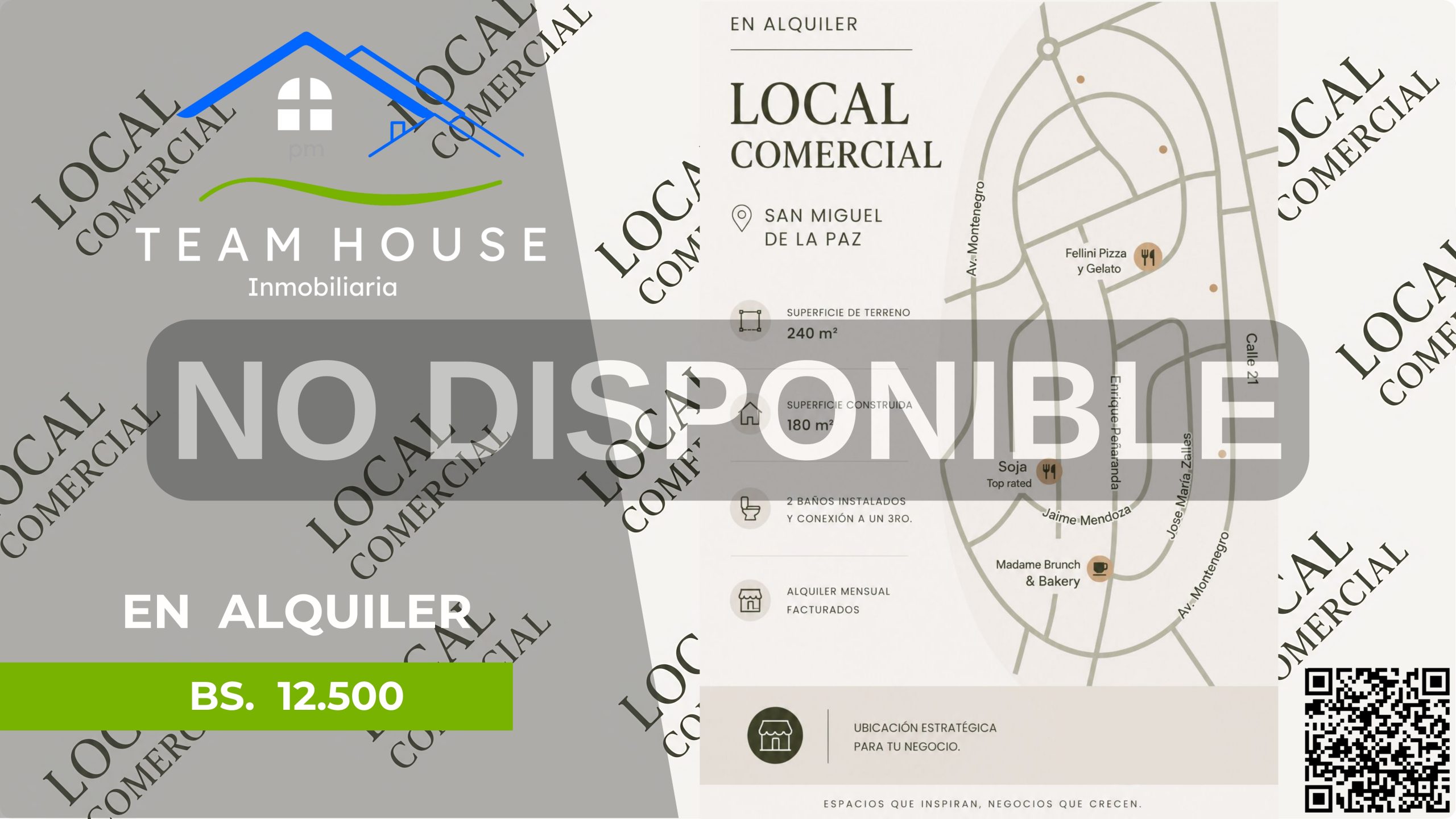 📌 SAN MIGUEL, local comercial en alquiler